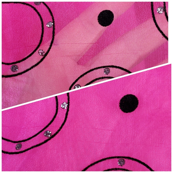 Bonnie Jean Black Velour and Hot Pink Dress - Picture 6 of 8